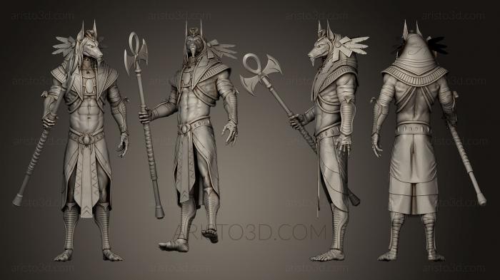 Figurines heroes, monsters and demons (STKM_0412) 3D model for CNC machine